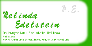 melinda edelstein business card